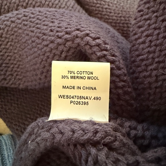 DISSH Roy Oversized Navy Blue Crew Neck Sweater - Picture 7 of 7